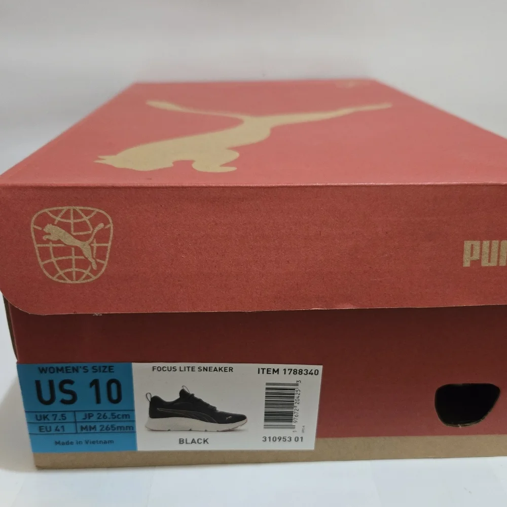 Puma Focus Lite Women's Black Rose Gold Lightweight Running Shoes - Picture 7 of 8